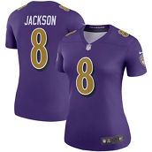 Women's Nike Lamar Jackson Purple Baltimore Ravens Color Rush Legend Player Jersey