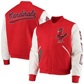 Men's Pro Standard Red/White St. Louis Cardinals Varsity Logo Full-Zip Jacket