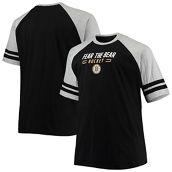Men's Black Boston Bruins Big & Tall Raglan T-Shirt