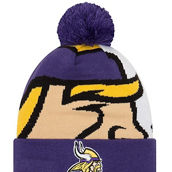 Youth New Era Purple Minnesota Vikings Logo Whiz 3 Cuffed Knit Hat