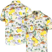 Men's FOCO Cream Los Angeles Rams Paradise Floral Button-Up Shirt