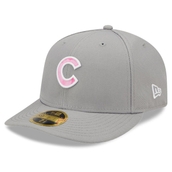 Men's New Era Gray Chicago Cubs 2022 Mother's Day On-Field Low Profile 59FIFTY Fitted Hat