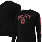 Champion Men's Black Ohio State Buckeyes Big & Tall 2-Hit Long Sleeve T-Shirt