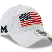 Men's New Era White Michigan Wolverines Country First 9TWENTY Adjustable Hat
