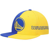 Men's Mitchell & Ness Royal/Gold Golden State Warriors Team Half and Half Snapback Hat