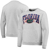 League Collegiate Wear Men's Heathered Gray Florida Gators Upperclassman Pocket Pullover Sweatshirt