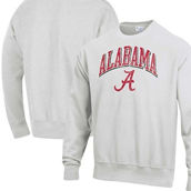 Champion Men's Gray Alabama Crimson Tide Arch Over Logo Reverse Weave Pullover Sweatshirt