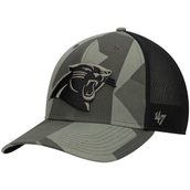 Men's '47 Olive Carolina Panthers Countershade MVP DP Trucker Snapback Hat