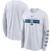 Men's Nike Derek Jeter White New York Yankees 2020 MLB Hall of Fame Inductee Long Sleeve T-Shirt