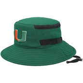 Men's adidas Green Miami Hurricanes 2021 Sideline AEROREADY Bucket Hat