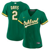 Women's Nike Khris Davis Green Oakland Athletics Alternate Replica Player Jersey