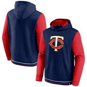 Men's Fanatics Branded Navy/Red Minnesota Twins Last Whistle Pullover Hoodie