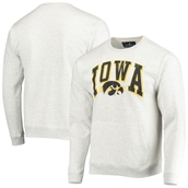 Men's League Collegiate Wear Heathered Gray Iowa Hawkeyes Upperclassman Pocket Pullover Sweatshirt