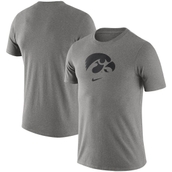Men's Nike Heathered Gray Iowa Hawkeyes Essential Logo T-Shirt