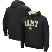 Men's Colosseum Black Army Black Knights Arch & Logo 3.0 Pullover Hoodie