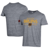 Men's Champion Gray Boston Bruins Tri-Blend T-Shirt