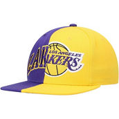 Mitchell & Ness Men's Purple/Gold Los Angeles Lakers Half and Half Snapback Hat