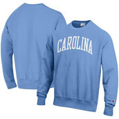Men's Champion Carolina Blue North Carolina Tar Heels Arch Reverse Weave Pullover Sweatshirt