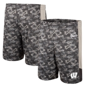 Men's Colosseum Camo Wisconsin Badgers OHT Military Appreciation Terminal Shorts