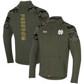 Under Armour Men's Olive Notre Dame Fighting Irish Freedom Full-Zip Fleece Jacket
