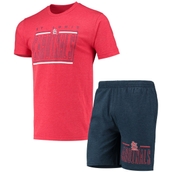 Men's Concepts Sport Navy/Red St. Louis Cardinals Meter T-Shirt and Shorts Sleep Set