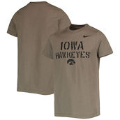 Youth Nike Olive Iowa Hawkeyes Stencil Wordmark T-Shirt