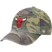 Men's '47 Camo Chicago Bulls Clean Up Adjustable Hat