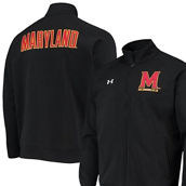 Men's Under Armour Black Maryland Terrapins Raglan Game Day Triad Full-Zip Jacket