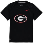 Youth Nike Black Georgia Bulldogs Logo Legend Dri-FIT T-Shirt
