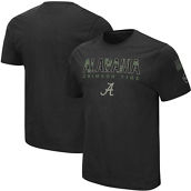 Men's Colosseum Black Alabama Crimson Tide Big & Tall OHT Military Appreciation Informer T-Shirt