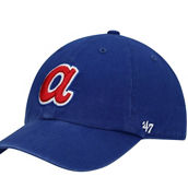 '47 Men's Royal Atlanta Braves 1972 Logo Cooperstown Collection Clean Up Adjustable Hat