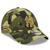 Men's New Era Camo New York Yankees 2022 Armed Forces Day 9FORTY Snapback Adjustable Hat