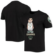 Men's Pro Standard Giannis Antetokounmpo Black Milwaukee Bucks Caricature T-Shirt