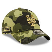 Men's New Era Camo New York Mets 2022 Armed Forces Day 9TWENTY Adjustable Hat