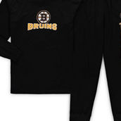 Men's Concepts Sport Black Boston Bruins Big & Tall Pullover Hoodie & Joggers Sleep Set