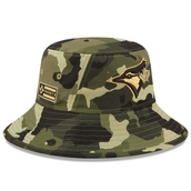 Men's New Era Camo Toronto Blue Jays 2022 Armed Forces Day Bucket Hat