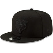 Men's New Era Black Chicago Bears Black On Black 9FIFTY Adjustable Hat