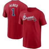 Youth Nike Ozzie Albies Red Atlanta Braves Player Name & Number T-Shirt