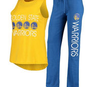 Women's Concepts Sport Royal/Gold Golden State Warriors Tank Top & Pants Sleep Set