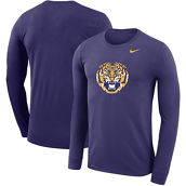 Men's Nike Purple LSU Tigers Helmet School Logo Legend Performance Long Sleeve T-Shirt