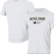 Men's Under Armour White Notre Dame Fighting Irish Lockup Tech Raglan T-Shirt