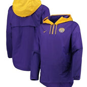 Men's Nike Purple/Gold LSU Tigers Player Quarter-Zip Jacket