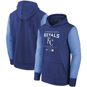 Youth Nike Royal/Light Blue Kansas City Royals Authentic Collection Performance Pullover Hoodie