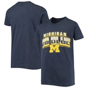 Youth Colosseum Navy Michigan Wolverines Core Sunrise Playbook T-Shirt