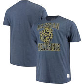 Original Retro Brand Men's Navy Michigan Wolverines Big & Tall Mock Twist T-Shirt