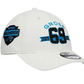 Men's New Era Jordan Gross White Carolina Panthers Hall of Honor Player 9TWENTY Adjustable Hat
