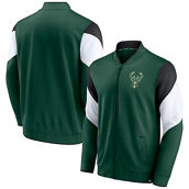 Fanatics Branded Men's Hunter Green Milwaukee Bucks League Best Performance Full-Zip Jacket