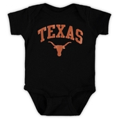 Newborn & Infant Black Texas Longhorns Arch Over Logo Bodysuit