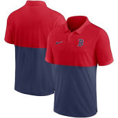 Nike Men's Red/Navy Boston Red Sox Team Baseline Striped Performance Polo