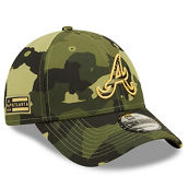Men's New Era Camo Atlanta Braves 2022 Armed Forces Day 9FORTY Snapback Adjustable Hat